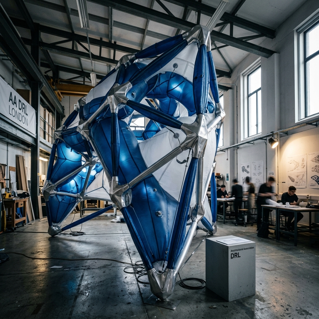 FLUX thesis — Soft Spaceframe fabrication at AA DRL
